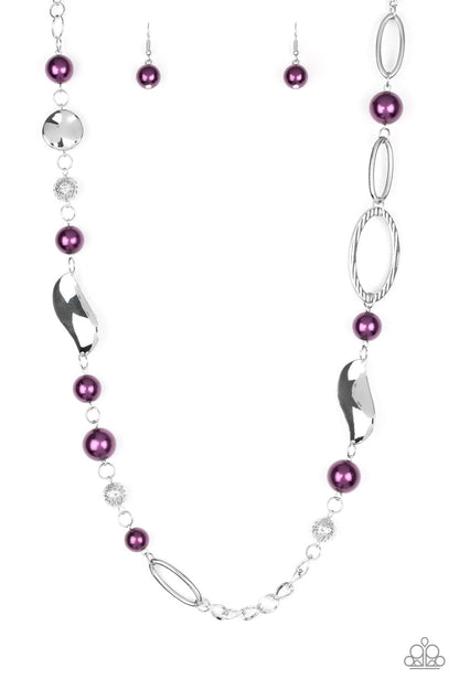 All About Me - Purple - Paparazzi Necklace