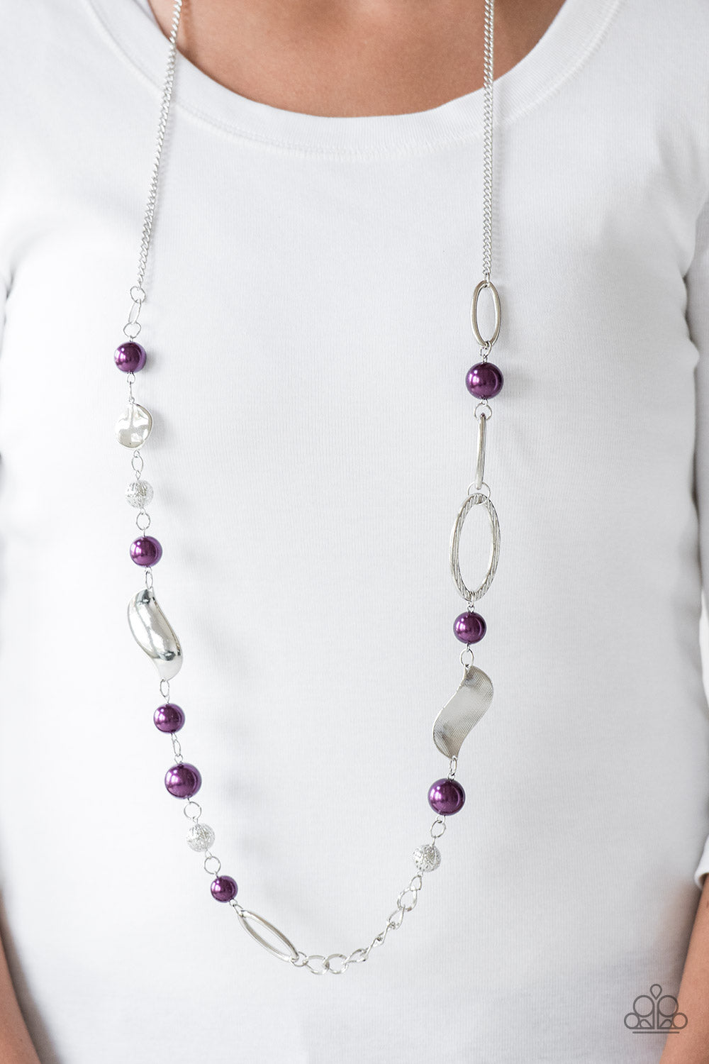 All About Me - Purple - Paparazzi Necklace