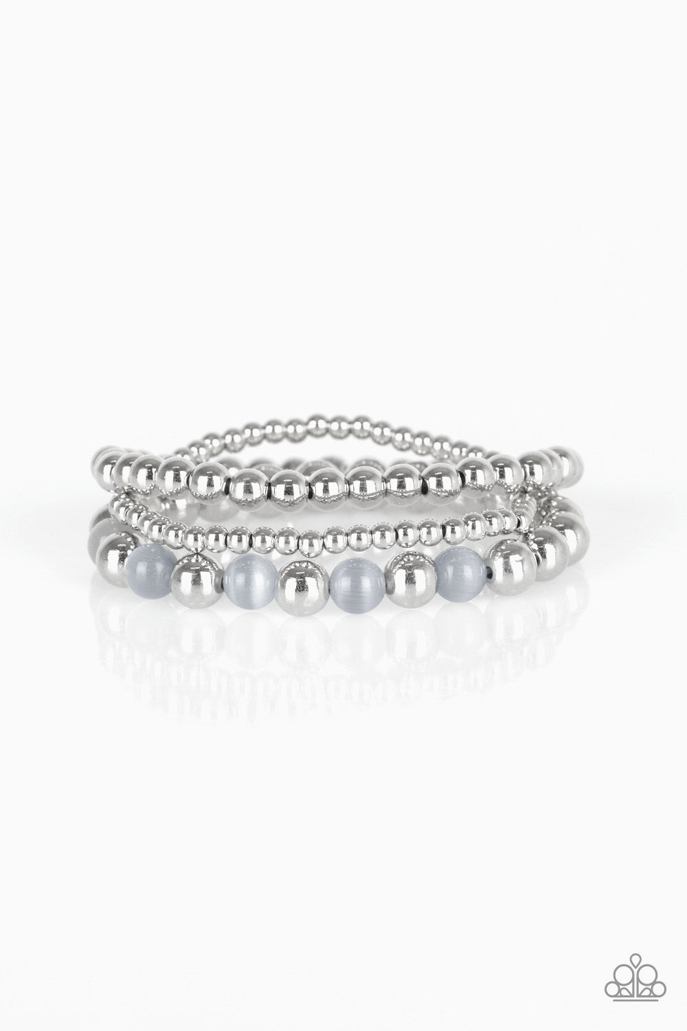 Always On The GLOW - Silver - Paparazzi Bracelet