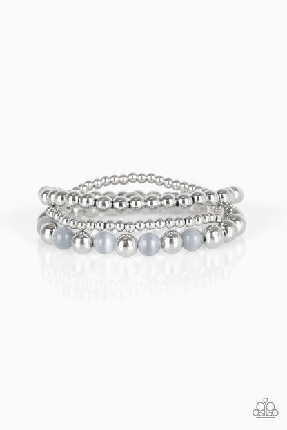 Always On The GLOW - Silver - Paparazzi Bracelet