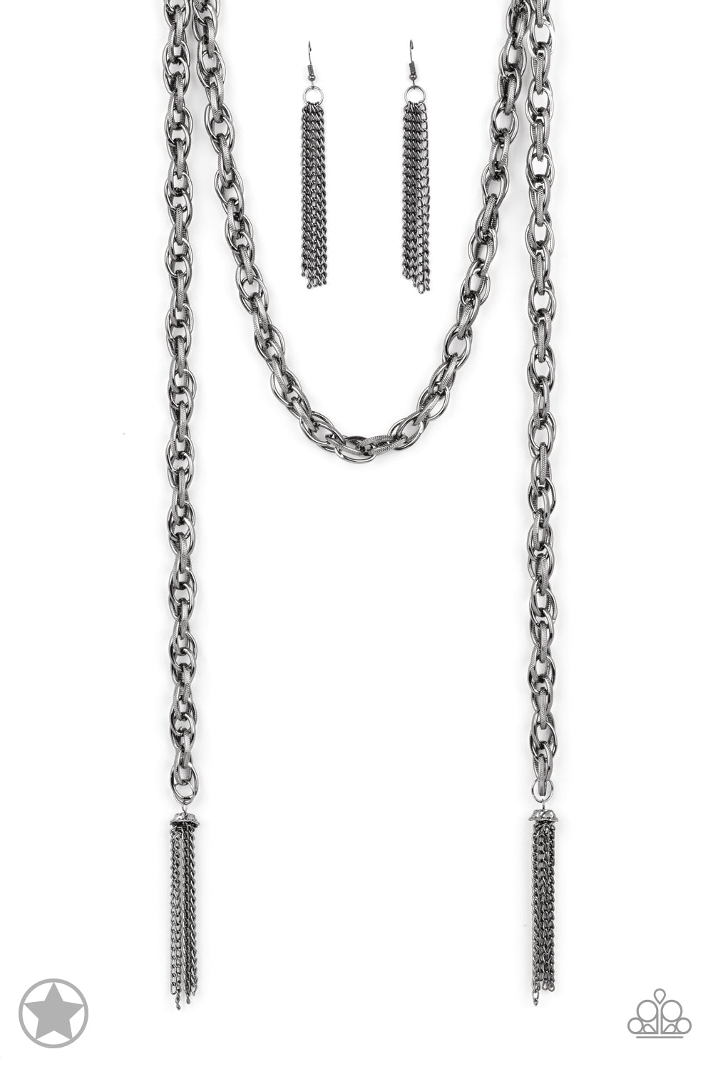 SCARFed for Attention - Gunmetal - Paparazzi Necklace