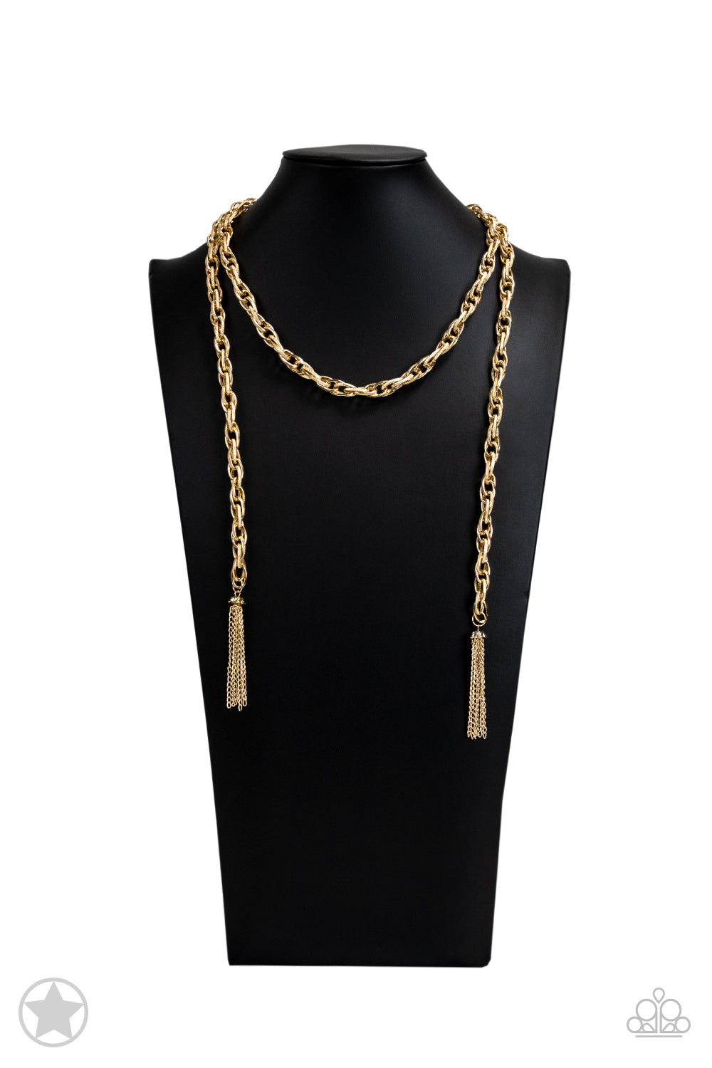 SCARFed for Attention - Gold - Paparazzi Necklace