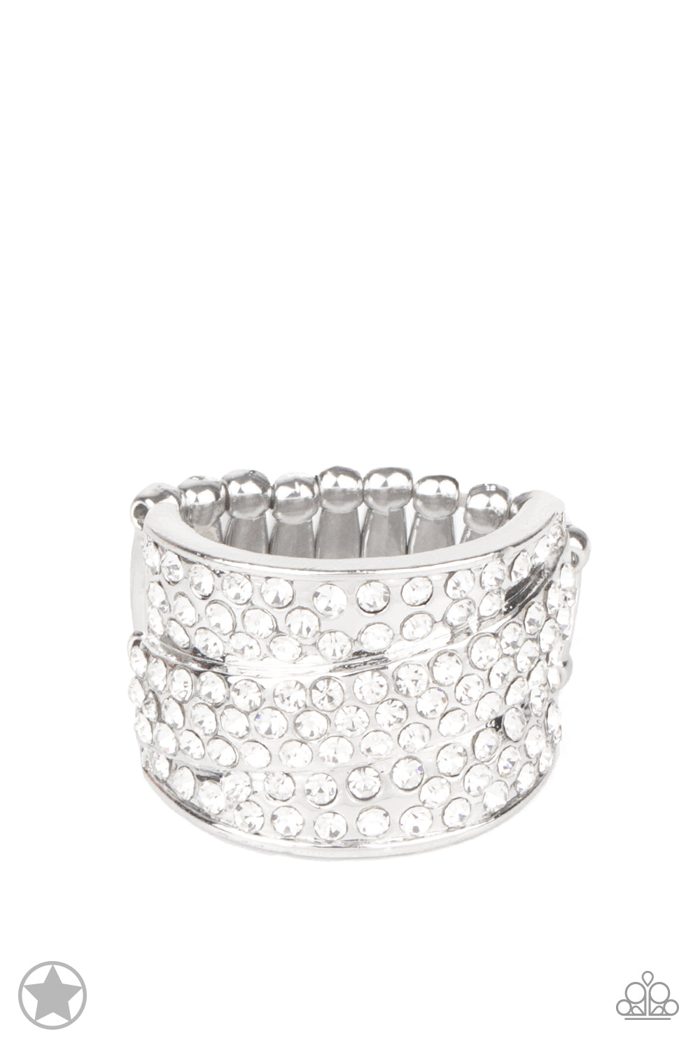 The Millionaires Club - White - Paparazzi Ring