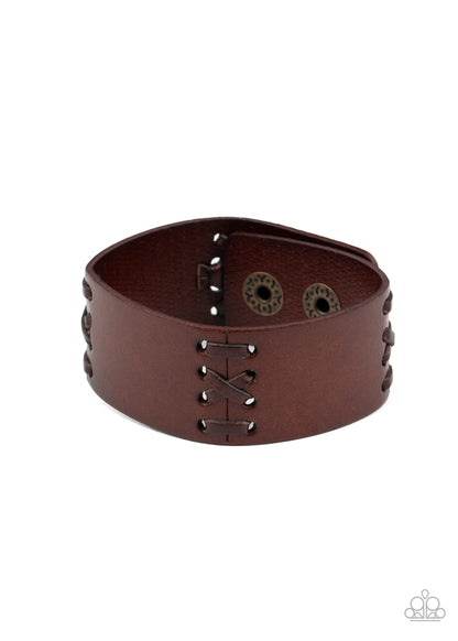 Batters Up - Brown - Paparazzi Bracelet