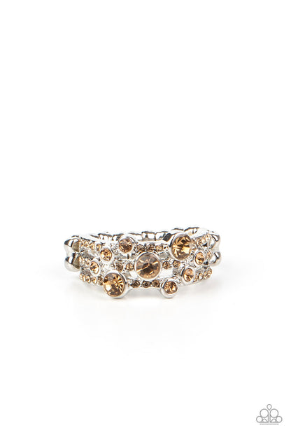 Bubbly Effervescence - Brown - Paparazzi Ring