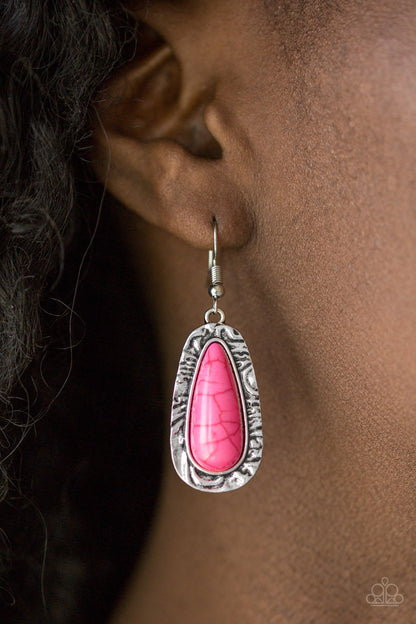 Cruzin Colorado - Pink - Paparazzi Earrings