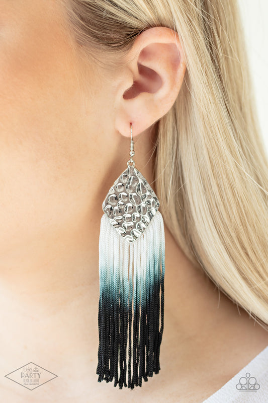 Dip In - Black - Paparazzi Earrings