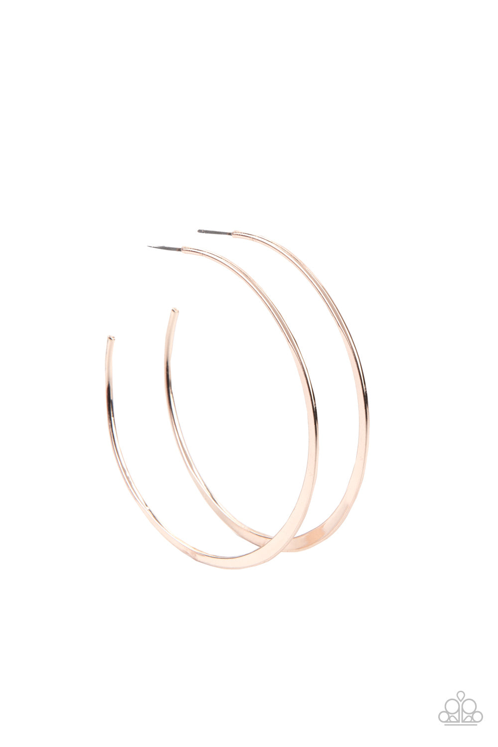 Dont Lose Your Edge - Rose Gold - Paparazzi Earrings