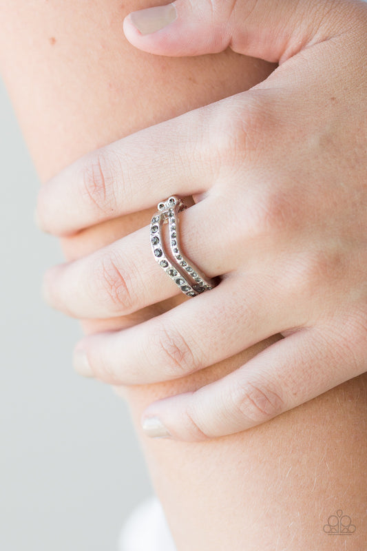 Elite Squad - Silver - Paparazzi Ring