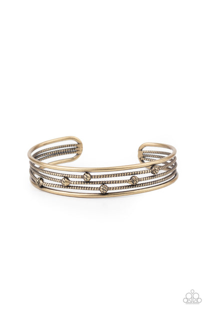 Extra Expressive - Brass - Paparazzi Bracelet