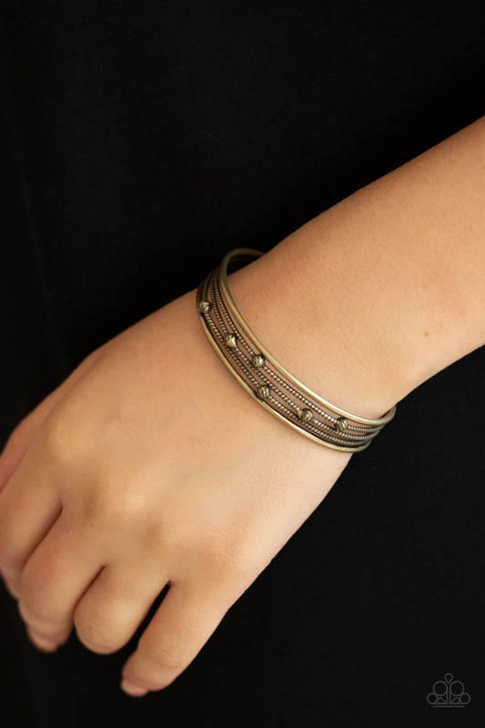 Extra Expressive - Brass - Paparazzi Bracelet