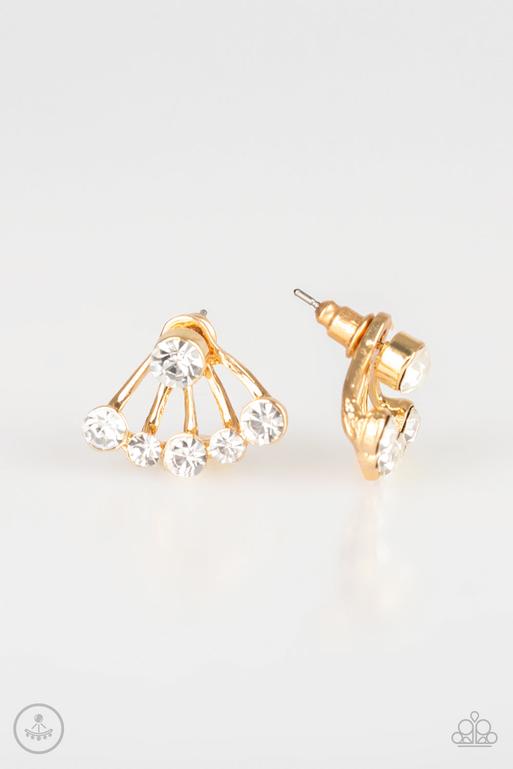 Jeweled Jubilee - Gold - Paparazzi Earrings