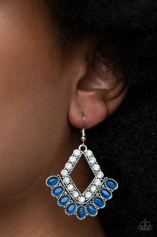 Just BEAM Happy - Blue - Paparazzi Earrings