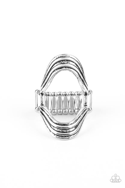 Keep An Open Mind - Silver - Paparazzi Ring