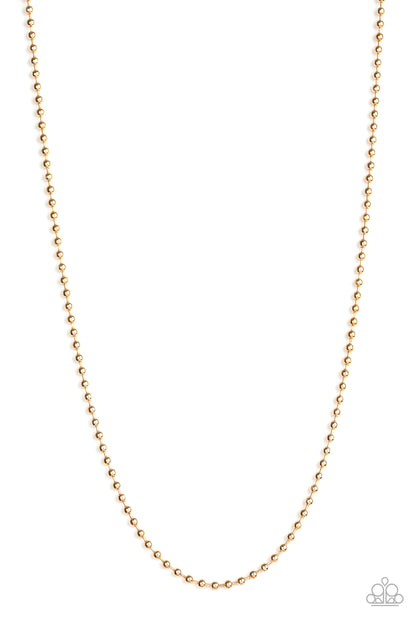 Cadet Casual - Gold - Paparazzi Mens Necklace