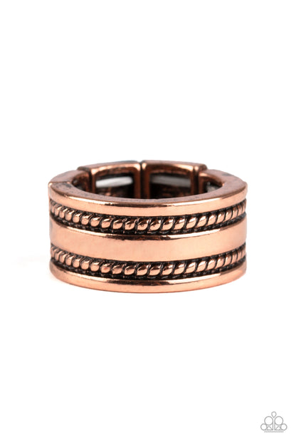 Special Ops - Copper - Paparazzi Mens Ring