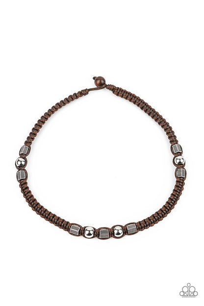 Take a Trek - Brown - Paparazzi Mens Necklace