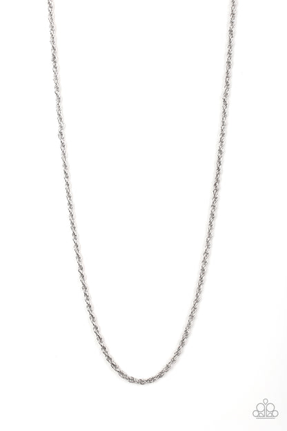 The Go-To Guy - Silver - Paparazzi Mens Necklace