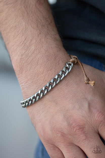 Tiebreaker - Silver - Paparazzi Bracelet