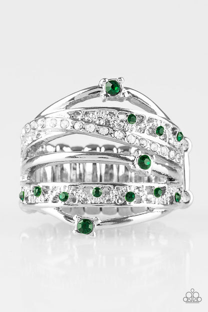 Making The World Sparkle - Green - Paparazzi Ring