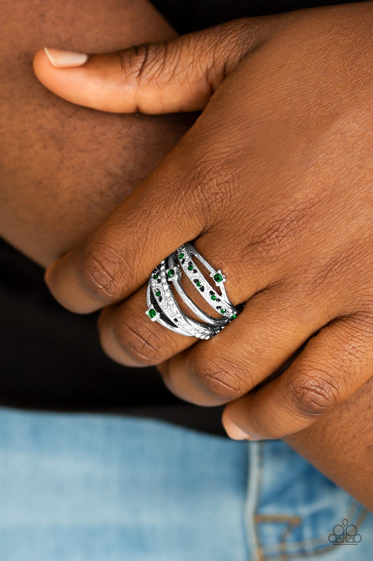 Making The World Sparkle - Green - Paparazzi Ring