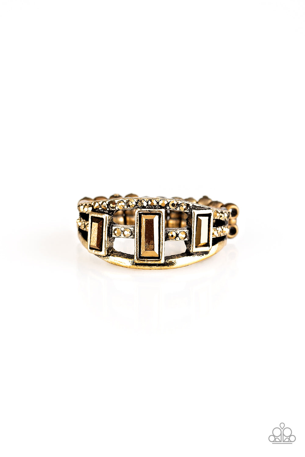 Noble Nova - Brass - Paparazzi Ring