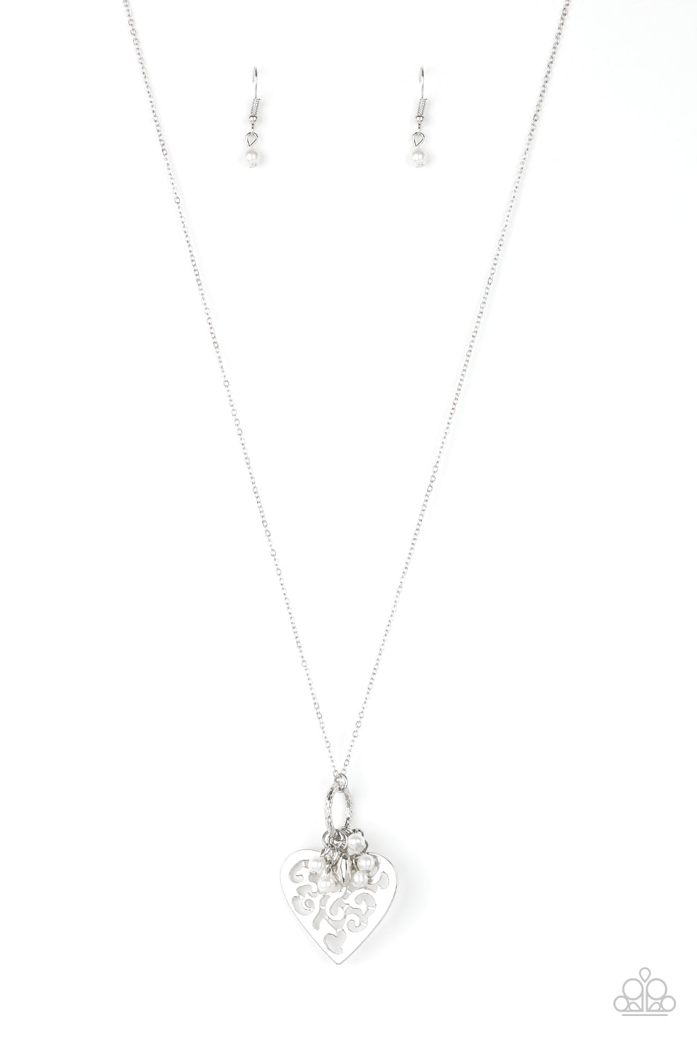 Romeo Romance - White - Paparazzi Necklace