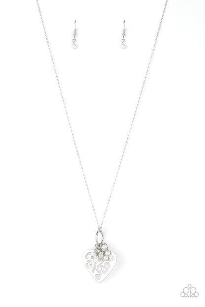 Romeo Romance - White - Paparazzi Necklace