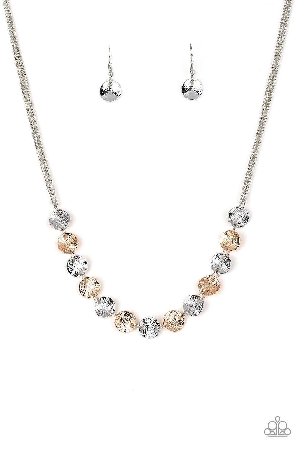 Simple Sheen - Silver - Paparazzi Necklace