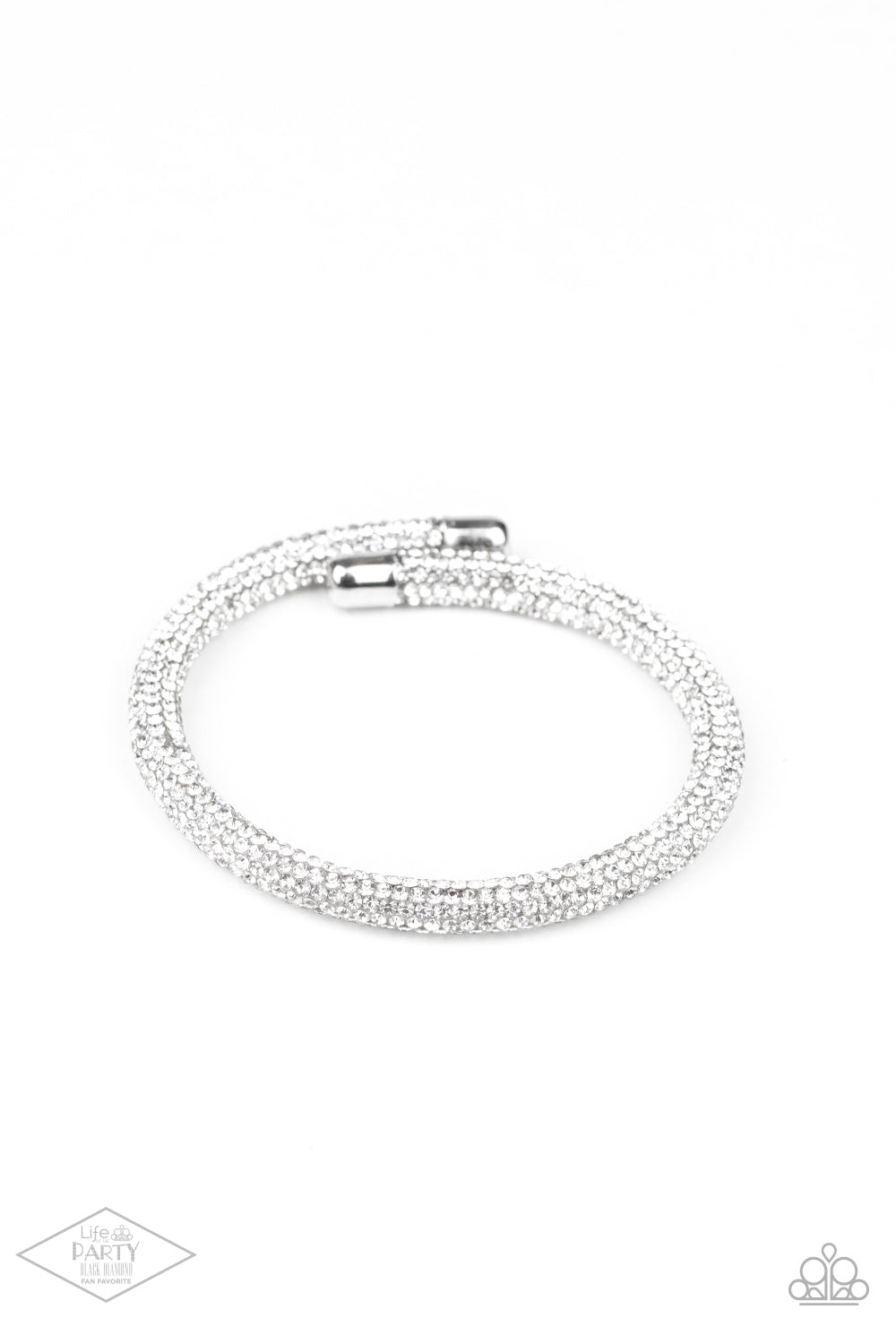 Stageworthy Sparkle - White - Paparazzi Bracelet