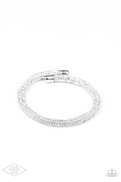 Stageworthy Sparkle - White - Paparazzi Bracelet