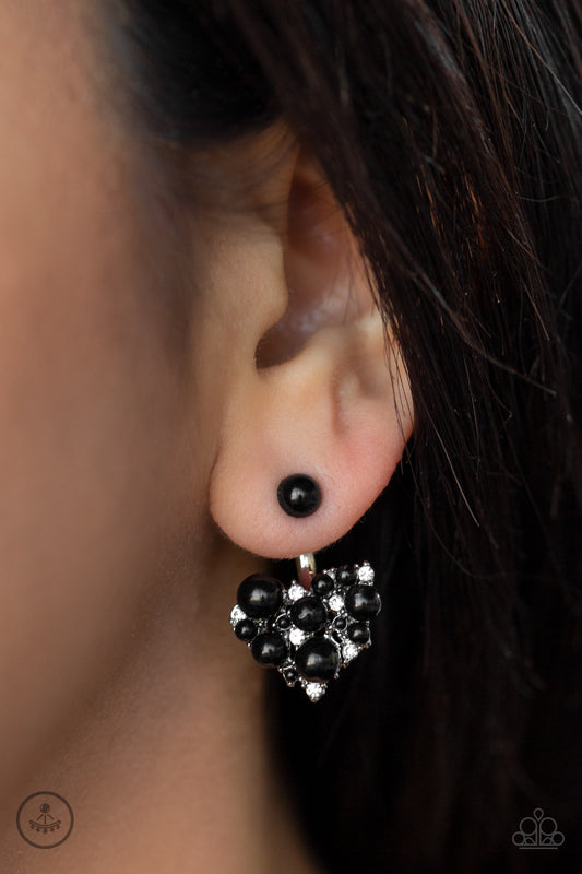 Star-Studded Success - Black - Paparazzi Earrings