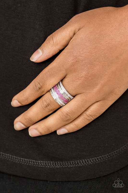 Top Dollar Drama - Pink - Paparazzi Ring